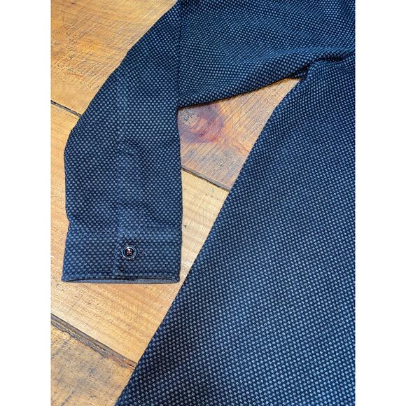 Mens Ted Baker Dark Gray Double Front Pocket Long Sleeve Button Down Shirt‎ 4 - Picture 4 of 7